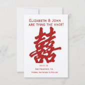 Modern Dubbel Geluk Sla de Datum op Save The Date (Voorkant)