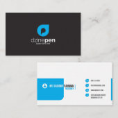 modern dubbelzijdig visitekaartje (Voorkant / Achterkant)