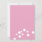 Modern Ducks Yellow Pink Girl Baby shower Kaart (Achterkant)