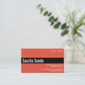 Modern, duidelijk, indrukwekkend visitekaartje (Staand voorkant)