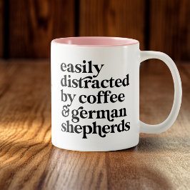 Modern Duits Herder Custom Tweekleurige Koffiemok