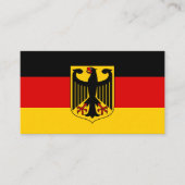 Modern Duitsland, Visitekaartje, Duitse vlaggen QR Visitekaartje (Voorkant)