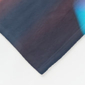 Modern Dusk Daisies Fleece Deken (Hoek)