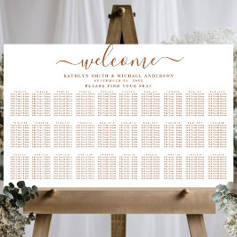 Modern Dusty Beige Wedding 30 Tafelzitjes Poster