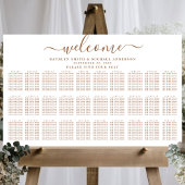 Modern Dusty Beige Wedding 30 Tafelzitjes Poster