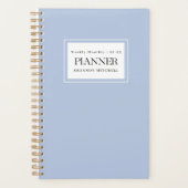 Modern Dusty Blue 2022 2023 Weekly Maandelijkse Pl Planner (Voorkant)