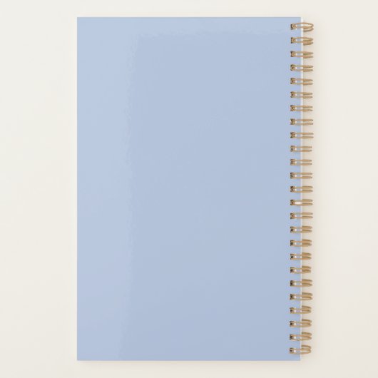 Modern Dusty Blue 2022 2023 Weekly Maandelijkse Pl Planner (Achterkant)