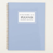 Modern Dusty Blue 2022 2023 Weekly Maandelijkse Pl Planner (Voorkant)
