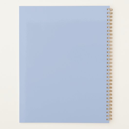 Modern Dusty Blue 2022 2023 Weekly Maandelijkse Pl Planner (Achterkant)