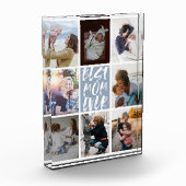 Modern Dusty Blue 8 Foto Collage Beste Mam ooit (Links)