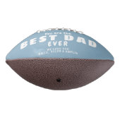 Modern Dusty Blue Beste vader 3 Foto Collage American Football (Gedraaid 270)