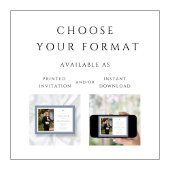 Modern Dusty Blue Cross Boy Foto Eerste Communie Kaart