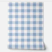 Modern Dusty Blue Gingham-cheques