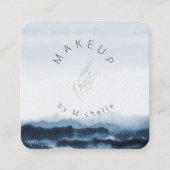 Modern Dusty Blue Landscape Elegant Visitekaartje (Voorkant)