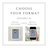 Modern Dusty Blue Photo Boy First Communion Kaart