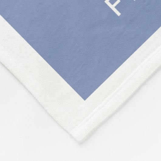 Modern Dusty Blue Photos Love Personalized Fleece Deken (Hoek)