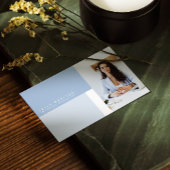 Modern Dusty Blue Professional Visitekaartje