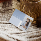 Modern Dusty Blue Professional Visitekaartje