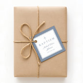 Modern Dusty Blue Thank You Baptism Bedankjes Labels
