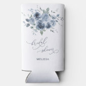 Modern Dusty Blue Vrijgezellenfeest Custom Seltzer Blikjeskoeler (Achterkant)