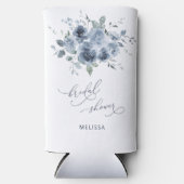 Modern Dusty Blue Vrijgezellenfeest Custom Seltzer Blikjeskoeler (Voorkant)