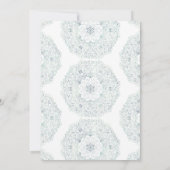 Modern Dusty Blue Waterverf Wash Beach Wedding Kaart (Achterkant)