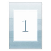 Modern Dusty Blue Wedding Kaart (Achterkant)