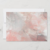 Modern Dusty Coral Abstract Repetitie Diner Kaart (Achterkant)