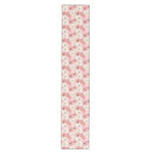 Modern dusty pink and gold wedding table runner medium tafelloper (Voorkant)