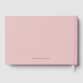 Modern Dusty Pink Florals Vrijgezellenfeest Gasten Gastenboek (Achterkant)