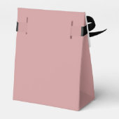 Modern Dusty Pink Name Monogram Wedding Bedankdoosjes (Achterkant)
