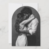 Modern Dusty Pink Wedding Kaart (Achterkant)