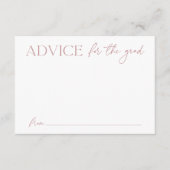 Modern Dusty Roos Advice for the Afstuderen Informatiekaartje (Voorkant)