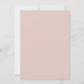 Modern Dusty Roos & Blush Roos Wedding Save The Date (Achterkant)