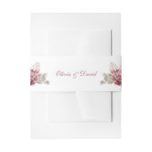 Modern Dusty Roos Hydrangea Bruiloft Uitnodigingen Wikkel (Voorkant Voorbeeld)