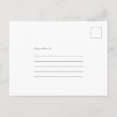 Modern Dusty Roos Pink Florals Save the Date Aankondigingskaart (Achterkant)