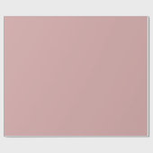 Modern Dusty roos roze Plain Solid Kleur Cadeaupapier (Vlak)