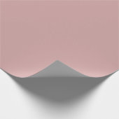 Modern Dusty roos roze Plain Solid Kleur Cadeaupapier (Hoek)