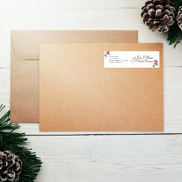 Modern Dusty Roos Summer Blush Wedding Label