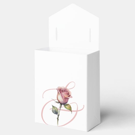 Modern Dusty Roos Zomer Blush Bruiloft Favor Box Bedankdoosjes (Geopend)