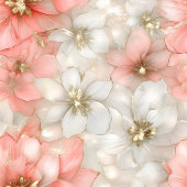 Modern dusty rose and gold 70th birthday wrap cadeaupapier