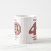 Modern Dusty Rose Fabulous 40th Birthday Women Koffiemok (Center)