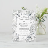 Modern Dusty Silgegant-stijl Weddenschap Kaart (Staand voorkant)