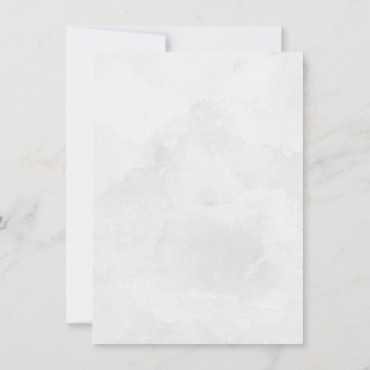 Modern Dusty Silgegant-stijl Weddenschap Kaart (Achterkant)