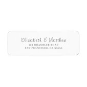 Modern e-mailadres afbeelding etiket (Voorkant)