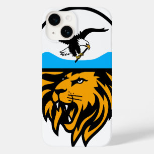 Modern Eagle en Lion Design met halve maan Case-Mate iPhone 14 Hoesje