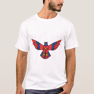 Modern Eagle – Geometric Flight in Bold Primary Co T-shirt