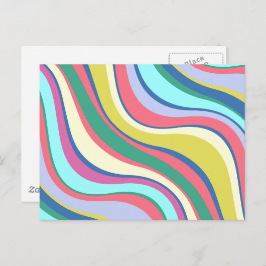 Modern Eames Waves 2 Briefkaart (Voorkant / Achterkant)