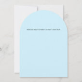 Modern Earth Day Event Blue Whale Kaart (Achterkant)