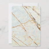 Modern Earth Marmer Wedding Invitation Kaart (Achterkant)